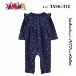 [A0] Enterizo azul flores