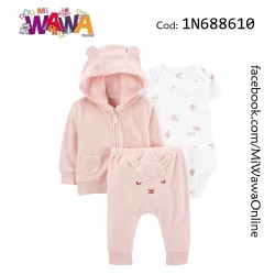 [G2] 3pz Casaca ovejita rosa