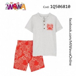 [J0] 2pz Short rojo plomo