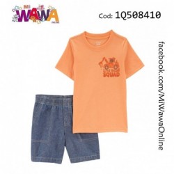 [I2] 2pz Short naranja