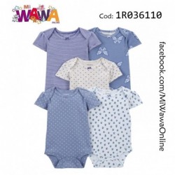 [D4] 5pz MC celeste mariposa