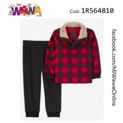 [A3] 2pz ML cuadros rojo negro