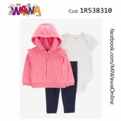 [H0] Casaca fucsia capucha