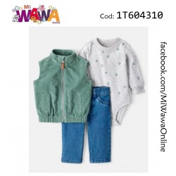 [O2] Chaleco verde jean